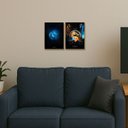 Ver imagem 2 de Kit 2 Placas Mdf Combate Mortal Lendas Parede Moderna A4