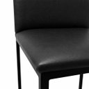 Ver imagem 5 de Banqueta Alta Bistrô Industrial Kiel Estofada Cor Preto - Kmj