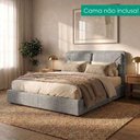 Ver imagem 7 de Cabeceira Casal 140 cm Malu com Frame Linho Sl 66 Peer