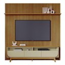 Ver imagem 2 de Estante Home Theater com Bancada Suspensa Luna com Aparador para Sala Buffet Mônaco Cumaru Opala -