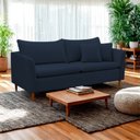 Ver imagem 1 de Sofá 2 Lugares Retrô 164cm Veludo Kassia