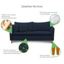 Ver imagem 6 de Sofá 2 Lugares Retrô 164cm Veludo Kassia