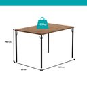 Ver imagem 4 de Conjunto de Sala de Jantar 4 Cadeiras Noronha Carraro Freijó Preto