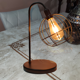 Abajur de Quarto Luminária Industrial Aramado Spider Preta - 3