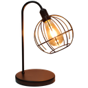 Ver imagem 1 de Abajur de Quarto Luminária Industrial Aramado Spider Preta