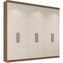 Ver imagem 1 de ROUPEIRO HERVAL PH 1707 - COR NOGUEIRA + OFF WHITE - SEM ESPELHO