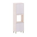 Ver imagem 1 de Torre Art 70 Cm 4 Portas 1 Nicho Microondas Luciane Moveis