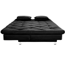 Sofá Cama 3 Lugares Multiuso Sued Premium:preto - 4