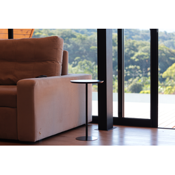 Mesa Lateral Tampo 30cm (52cm altura) Preto Acetinado - 3