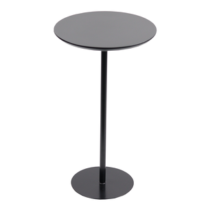 Mesa Lateral Tampo 30cm (52cm altura) Preto Acetinado