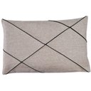 Ver imagem 1 de Capa Almofada Baguete Retangular Linho Drapeada Verde 30x50cm