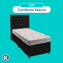 Ver imagem 4 de Kit Cama Box Bau + Cabeceira + Colchão Solteiro D20 - D20 - Inducol