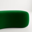 Ver imagem 3 de Puff Feijão Orgânico Moderno 100cm Escultural Suede Curvo