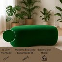Ver imagem 4 de Puff Feijão Orgânico Moderno 100cm Escultural Suede Curvo