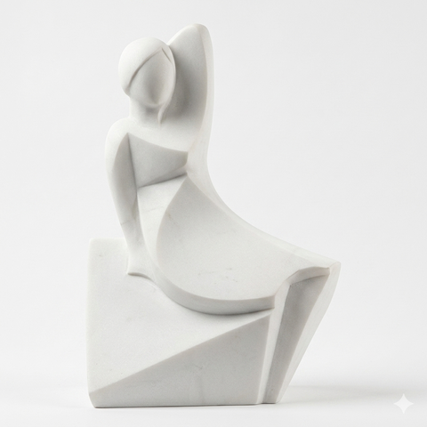 Decoração Escultura Design Mulher Minimalista Mart 20178