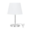 Ver imagem 1 de Abajur Eros Touch Dome Branco Base Redonda