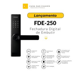 Fechadura Digital Inteligente Pado Fde-250 Wi-fi App Pado Smart Tuya Wi Fi - 7