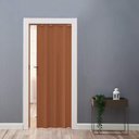 Ver imagem 1 de Porta Sanfonada 90cm Mogno Marrom Vitesse Ferragem Obra Cons