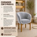 Ver imagem 5 de Poltrona Base Fixa Madeira Eucalipto Afrodite