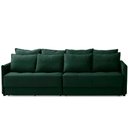 Ver imagem 6 de Sofá Retrátil e Reclinável 2,10m Mariah Veludo Verde Madelina Decor