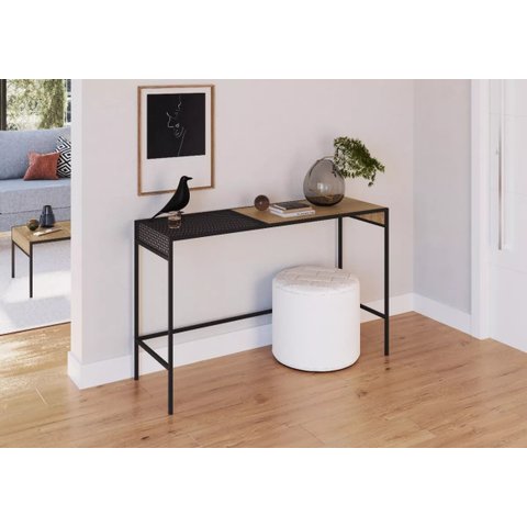 Balcão Aparador York 120cm Estilo Industrial 27902 Artesano - Hanover/preto