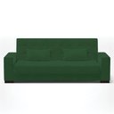 Ver imagem 7 de Sofá Cama 02 Lugares Veludo Verde Pés De Madeira