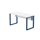 Ver imagem 5 de Mesa Escritório 1500x700x750mm M150-70pe40tub Branco-azul Delrei