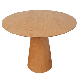 Mesa Cone Redonda 160cm BASE Madeira Natural tampo AMADEIRADO - 2