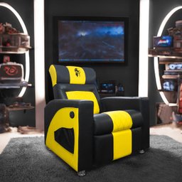 Poltrona Gamer Sparta Reclinável com Carregador Usb Preto/amarelo Sofa Store - 2