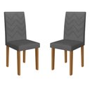 Ver imagem 1 de Kit 2 Cadeiras de Jantar Estofadas 43,5cm Multimóveis CR5021
