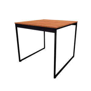 Mesa de Cozinha 4 Lugares Industrial Quadrada 80x80 Pe Metal Resistente a Água
