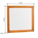 Ver imagem 3 de Espelheira Madeira Maciça 80x85cm Tendence Marrom/Garapa