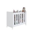 Ver imagem 5 de Mini Berço Infantil Moisés Multifuncional 4 em 1 com Rodas para Quarto de Bebê Branco