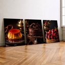 Ver imagem 2 de Kit 3 Quadro Decorativo Confeitaria Doceria Padaria E2 28x20cm
