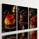 Ver imagem 1 de Kit 3 Quadro Decorativo Confeitaria Doceria Padaria E2 28x20cm