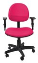 Ver imagem 2 de Cadeira Executiva Giratoria Zeus com Braco - Couro Sintetico Corano - Pink