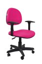 Ver imagem 1 de Cadeira Executiva Giratoria Zeus com Braco - Couro Sintetico Corano - Pink