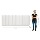 Ver imagem 3 de Cabeceira de Couro Legítimo Suspensa Cama Queen Evoa Yescasa