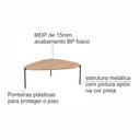 Ver imagem 5 de Mesa de Centro Orgânica 77cm Pé de Metal 28014 Artesano