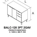 Ver imagem 6 de Cozinha Modulada Compacta em Aço 2 Peças 5 Portas 2 Gavetas Dobradiças Slow Motion Renova Itatiaia Branco