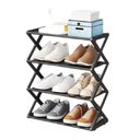 Ver imagem 1 de Organizador Sapateira Portatil 8 Niveis Preto Luxo Casa Quarto Lavanderia Brinquedos