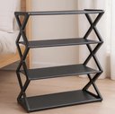 Ver imagem 6 de Organizador Sapateira Portatil 8 Niveis Preto Luxo Casa Quarto Lavanderia Brinquedos