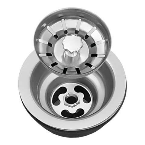 Válvula para Pia Aço Inox 3.1/2 G01 Cromado - Mpozenato