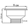 Válvula para Pia Aço Inox 3.1/2 G01 Cromado - Mpozenato - 4