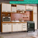 Ver imagem 2 de Cozinha Compacta 5 Peças 298x218 cm Balcao para Pia Malta Freijo Off Acetinado Poliman