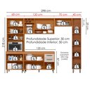 Ver imagem 3 de Cozinha Compacta 5 Peças 298x218 cm Balcao para Pia Malta Freijo Off Acetinado Poliman