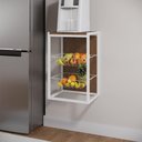 Ver imagem 1 de Fruteira Vertical Maná Imbuia/Branco - Preto