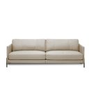 Ver imagem 5 de Sofá Decorativo Karine 3 Lugares Sala de Estar 240cm Pés em Aço Couro Bege G88 - Gran Belo