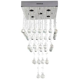 Lustre Cascata Quadrado 4001/400 400 800 -Diamante - Cromado / Transparente - 1 Lustre Cascata Quadrado 4001/400 400 800 -Diamante - Cromado / Transparente - 1