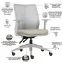 Ver imagem 4 de Cadeira de Escritório Giratória Diretor Flow F02 Base Cinza Sintético Bege - Lyam Decor